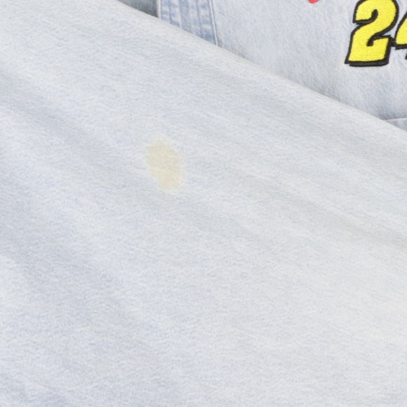 Vintage 90s NASCAR Jeff Gordon Denim Shirt Blue - Picture 5 of 8